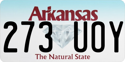 AR license plate 273UOY