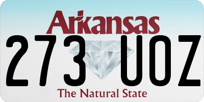 AR license plate 273UOZ