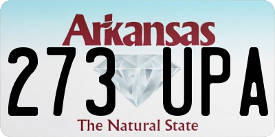 AR license plate 273UPA