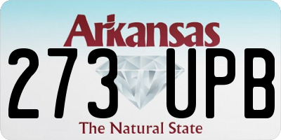 AR license plate 273UPB