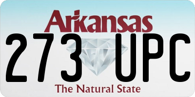 AR license plate 273UPC