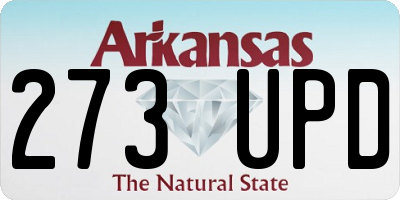 AR license plate 273UPD