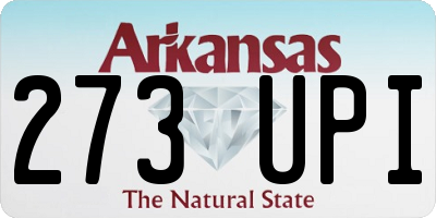 AR license plate 273UPI