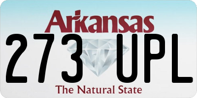 AR license plate 273UPL