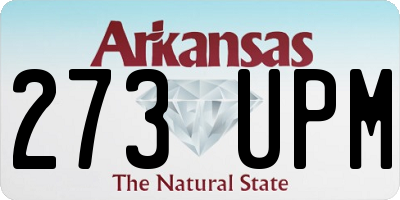AR license plate 273UPM