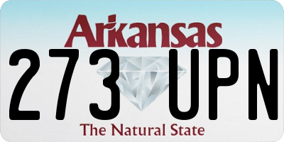 AR license plate 273UPN