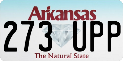 AR license plate 273UPP