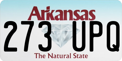 AR license plate 273UPQ