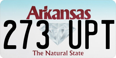 AR license plate 273UPT