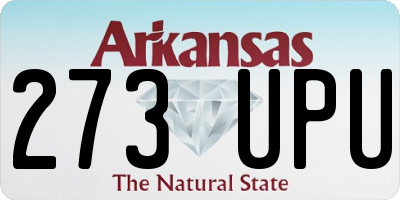 AR license plate 273UPU