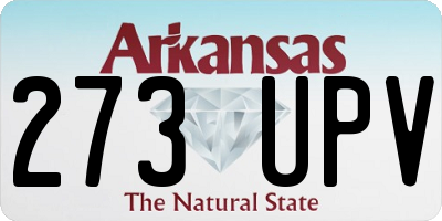 AR license plate 273UPV