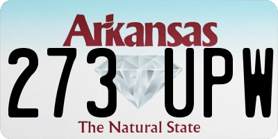 AR license plate 273UPW