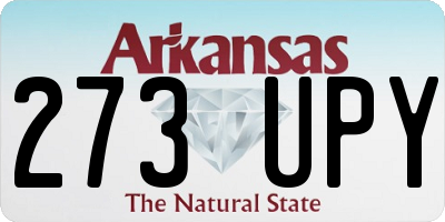 AR license plate 273UPY