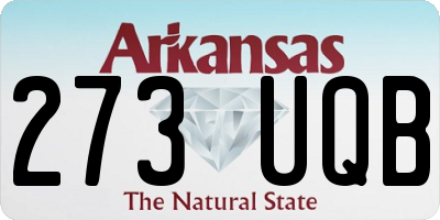 AR license plate 273UQB