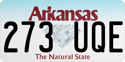 AR license plate 273UQE