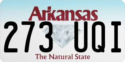 AR license plate 273UQI