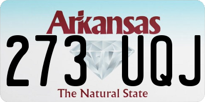 AR license plate 273UQJ