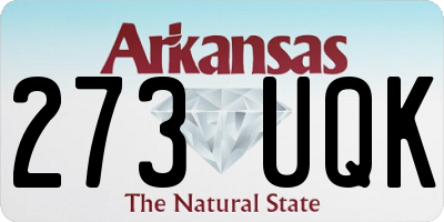 AR license plate 273UQK