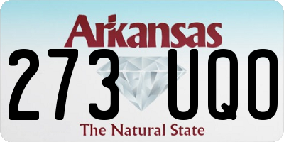 AR license plate 273UQO