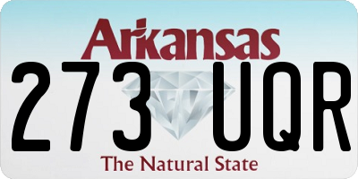 AR license plate 273UQR