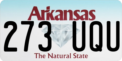 AR license plate 273UQU