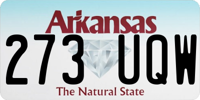 AR license plate 273UQW