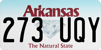 AR license plate 273UQY