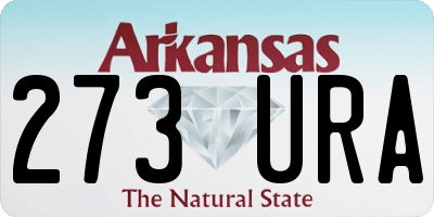 AR license plate 273URA