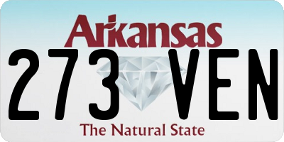AR license plate 273VEN