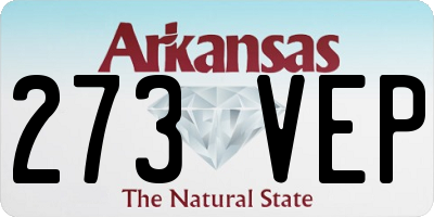AR license plate 273VEP