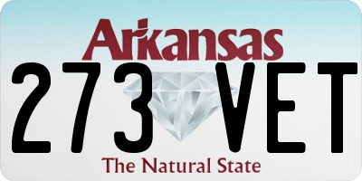 AR license plate 273VET