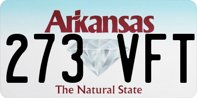 AR license plate 273VFT