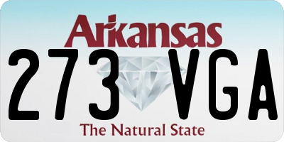 AR license plate 273VGA