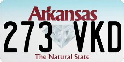 AR license plate 273VKD