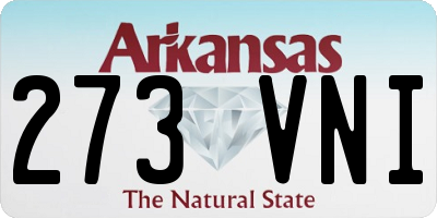 AR license plate 273VNI