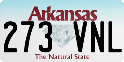 AR license plate 273VNL