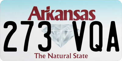 AR license plate 273VQA