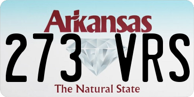 AR license plate 273VRS