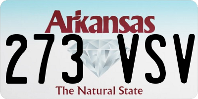 AR license plate 273VSV