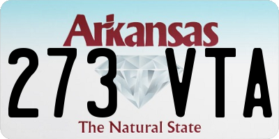 AR license plate 273VTA