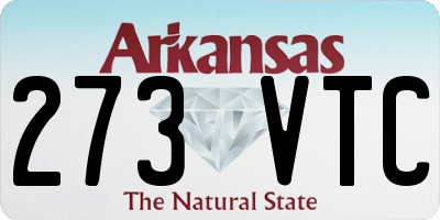 AR license plate 273VTC