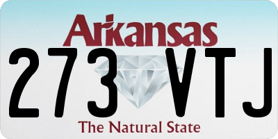 AR license plate 273VTJ
