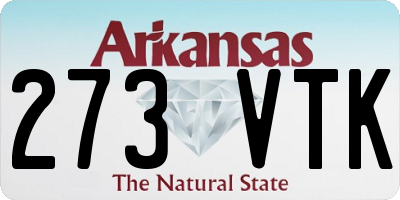 AR license plate 273VTK