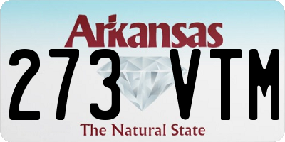 AR license plate 273VTM