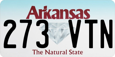 AR license plate 273VTN