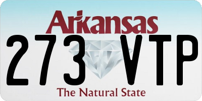 AR license plate 273VTP