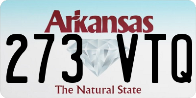 AR license plate 273VTQ