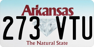 AR license plate 273VTU