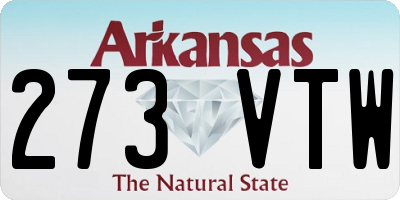 AR license plate 273VTW