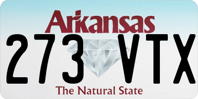 AR license plate 273VTX